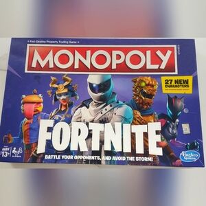 Monopoly Fortnite Edition Board Game - E6603 - Hasbro - Used - Complete